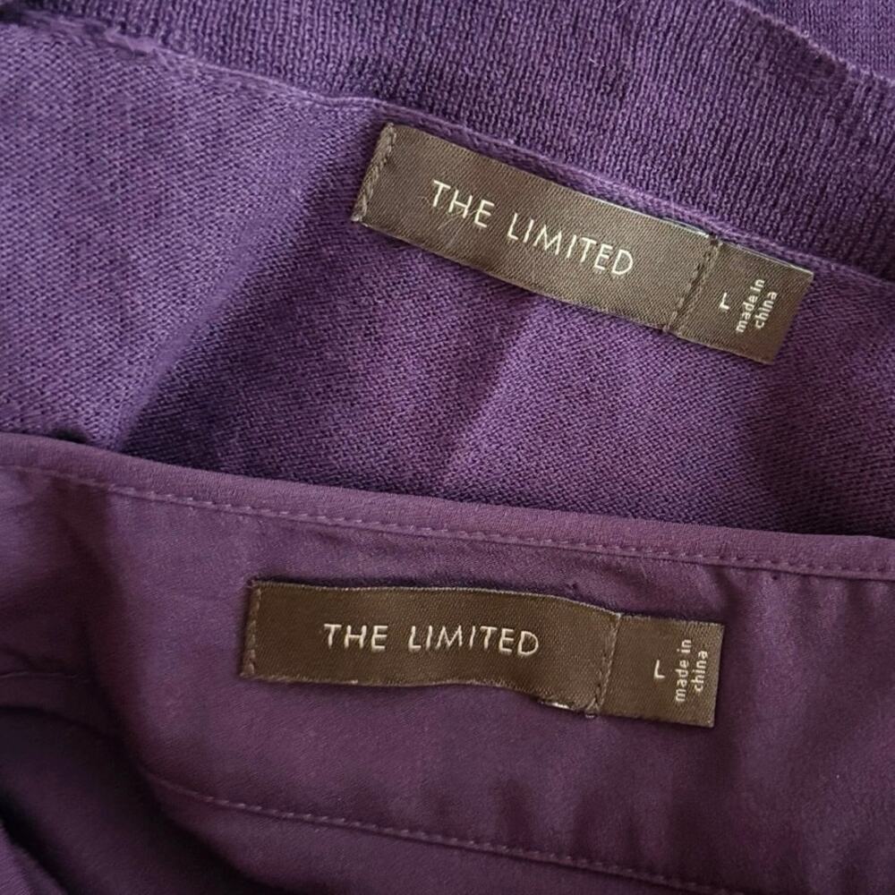 The Limited 2 piece set cami tank with cardigan twinset sweater L large - Picture 12 of 15